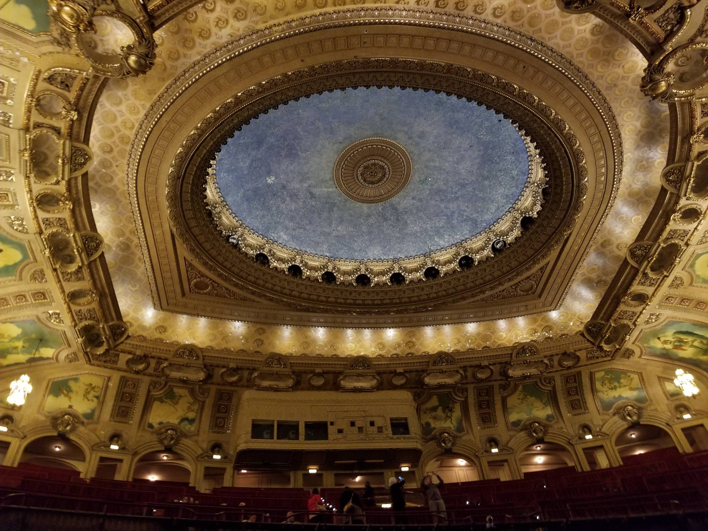 Ceiling and Murals at the Chicago Theatre